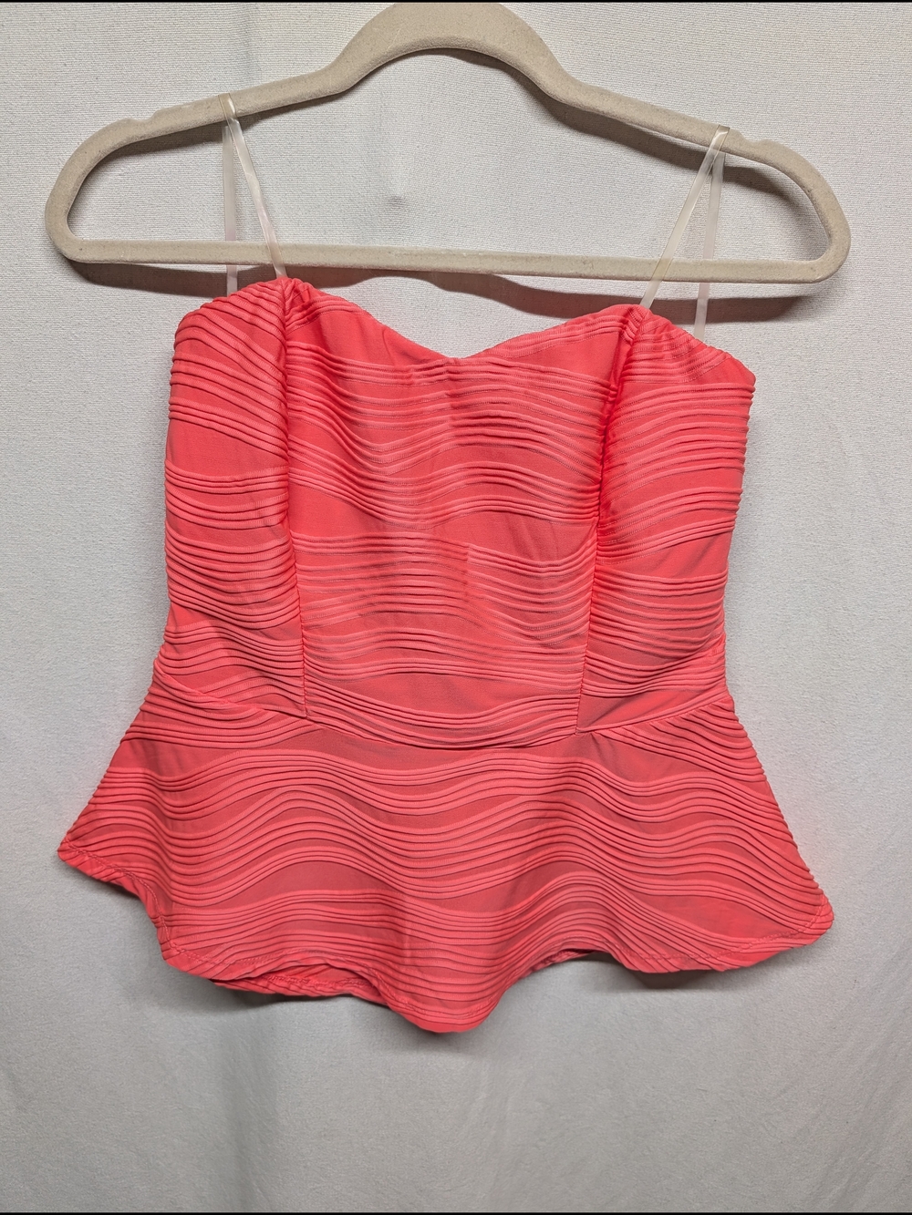 Maurices Coral Strapless Peplum Top